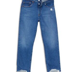 Levis 501 Cropped Jeans - size 28w x 26L
